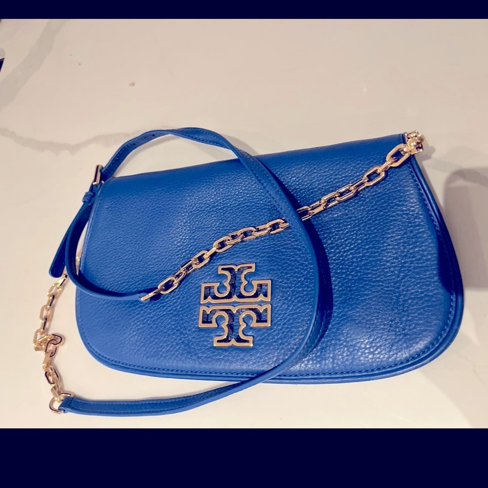 Tori burch cobalt blue cross body bag